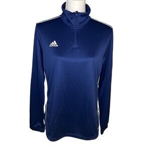 Adidas NWT women's blue Core 18 half zip training jacket size M
